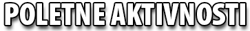 Poletne aktivnosti